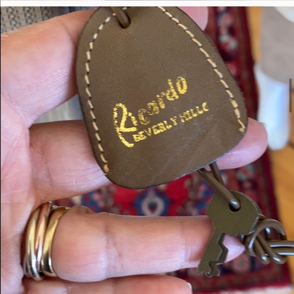 Ricardo of Beverly Hills Leather & Monogram Tote - Picture 7 of 10